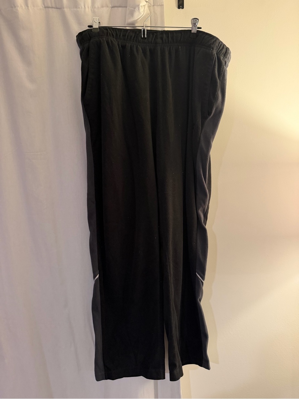 STARTER Men's Black Jogger Sweatpants with Side Panels